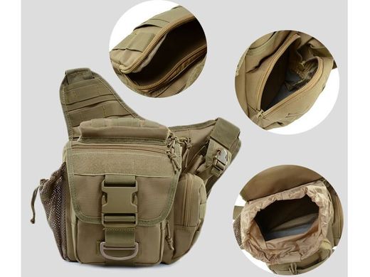 Сумка на плечо Smartex 3P Tactical 10 ST-011 khaki