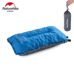 Подушка самонадувна Naturehike Sponge automatic NH17A001-L, світло-блакитна
