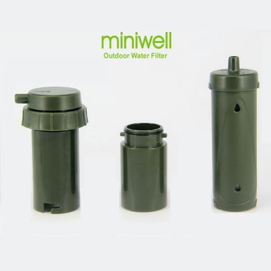 Фільтр для води портативний туристичний Miniwell L610 1000L green