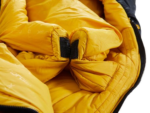 Спальный мешок Nordisk Oscar Mummy X Large (-5/-10°C), 205 см - Left Zip, rio red/mustard yellow/black (110455)