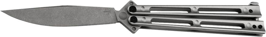 Ніж Boker Plus Papillon, сталь - D2, руків’я - нержавіюча сталь, довжина клинка - 116 мм, довжина загальна - 259 мм, чохол