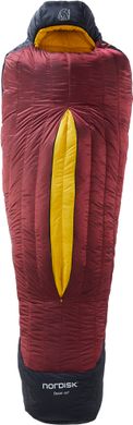 Спальный мешок Nordisk Oscar Mummy Large (-15/-20°C), 190 см - Left Zip, rio red/mustard yellow/black (110456)