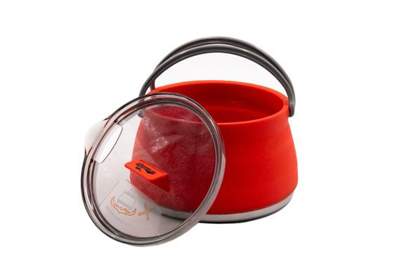 Чайник Tramp силиконовый с металическим дном 1л терракотовый TRC-125-olive