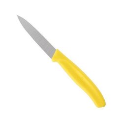 Нож бытовой, кухонный Victorinox Swissclassic (лезвие: 80мм), желтый 6.7606.L118