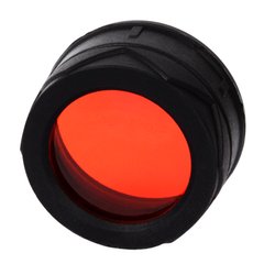 Дифузор фільтр для ліхтарів Nitecore NFR34 (34mm), червоний