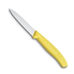 Нож бытовой, кухонный Victorinox Swissclassic (лезвие: 80мм), желтый 6.7636.L118
