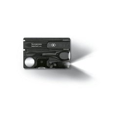 Набор Victorinox Swisscard Lite с фонариком (82х54х4мм, 12 функций), черный 0.7333.T3