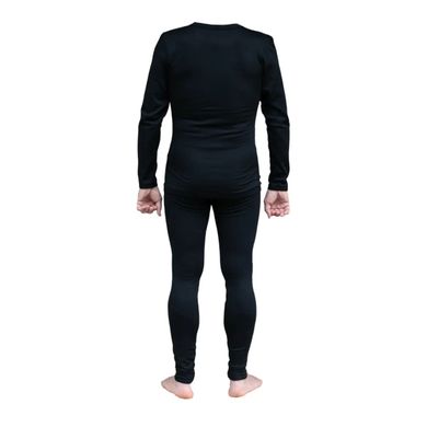 Термобілизна чоловіча Tramp Warm Soft комплект (футболка+штани) TRUM-019 S-M черный
