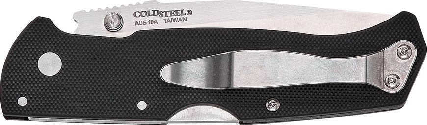 Нож Cold Steel Air Lite Tanto Point, сталь - AUS10A, рукоятка - G-10, обычная режущая кромка, двухсторонняя клипса, длина клинка - 89 мм, длина общая - 203 мм