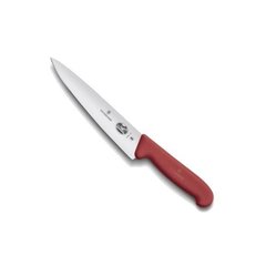 Нож бытовой, кухонный Victorinox Fibrox Carving (лезвие: 150мм), красный 5.2001.15