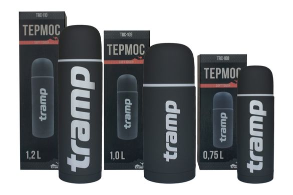 Термос TRAMP Soft Touch 1 л, Оранжевый