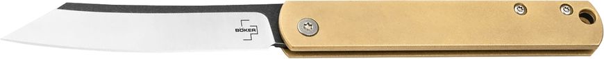 Ніж Boker Plus Zenshin 42 Brass, сталь - 440C, руків’я - латунь, довжина клинка - 170 мм, довжина загальна - 75 мм