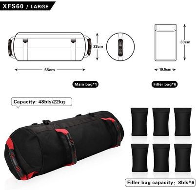 Сумка для кросфіту Sand Bag SXFS40 black RW115