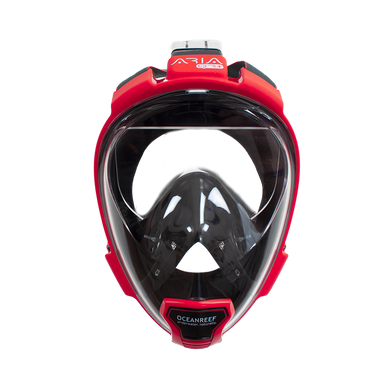 ARIA QR+ SNORK MASK·RED/BLACK S/M OR019016 маска на все обличчя
