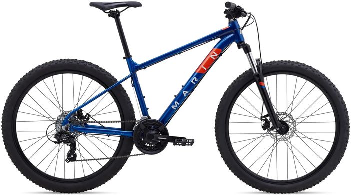 Велосипед 29" Marin BOLINAS RIDGE 1, рама XL , 2023, Gloss Blue/Off-White/Roarange
