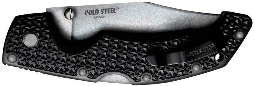 Нож Cold Steel Voyager Large Clip Point черный, сталь - AUS10A, рукоятка - Griv-Ex, обычная режущая кромка, клипса, длина клинка - 101,6 мм, длина общая - 234,95 мм
