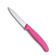 Нож бытовой, кухонный Victorinox Swissclassic (лезвие: 80мм), розовый 6.7606.L115