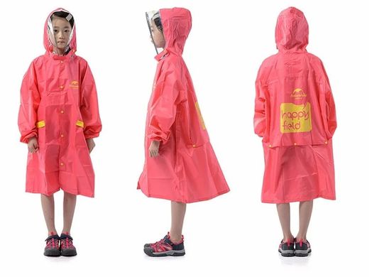 Накидка від дощу дитяча Raincoat for girl L NH16D001-W pink red 6927595719152