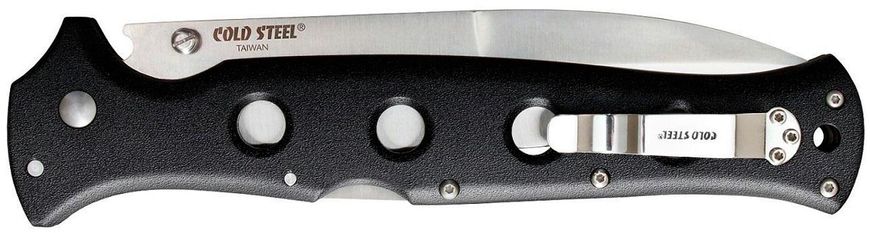 Ніж Cold Steel Counter Point XL к: чорний, сталь - AUS10A, руків’я - Griv-Ex, звичайна різальна кромка, 2-х позиційна кліпса, довжина загальна - 333,3 мм, довжина клинка - 180,98 мм
