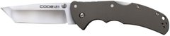 Нож Cold Steel Code 4 Tanto Point (S35VN), сталь - S35VN, рукоятка - алюминий 6061, 2-хсторонняя клипса, длина клинка - 89 мм, длина общая - 216 мм