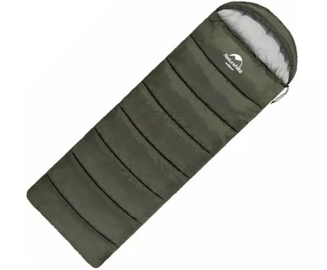 Спальный мешок с капюшоном Naturehike U350S 220*75 NH20MSD07 Army Green