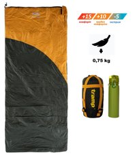Спальний мішок Tramp Airy Light ковдра з капюш правий yellow/grey 190/80 UTRS-057