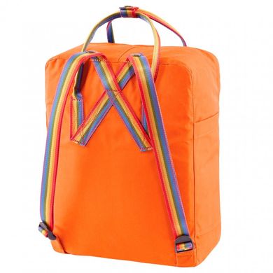 Рюкзак Fjallraven Kanken Rainbow 16, Burnt Orange/Rainbow Pattern (23620.212-907)