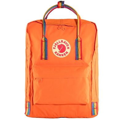 Рюкзак Fjallraven Kanken Rainbow 16, Burnt Orange/Rainbow Pattern (23620.212-907)