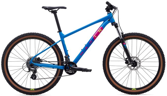 Велосипед 29" Marin BOBCAT TRAIL 3, рама L, 2023, Gloss Bright Blue/Dark Blue/Yellow/Magenta
