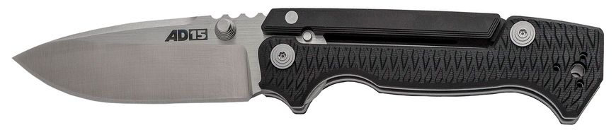 Нож Cold Steel AD-15 Black, общая длина - 216 мм, длина клинка - 92 мм, сталь - CPM S35VN, рукоять - G10, клипса