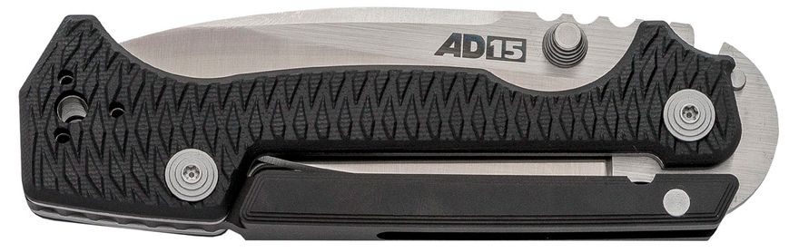 Нож Cold Steel AD-15 Black, общая длина - 216 мм, длина клинка - 92 мм, сталь - CPM S35VN, рукоять - G10, клипса