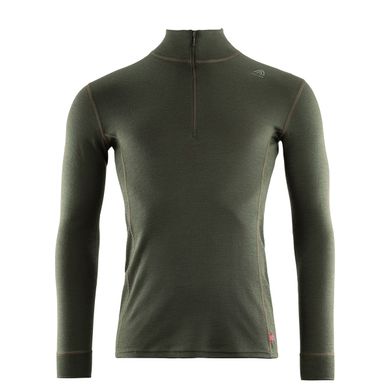 Термокофта чоловік. Aclima WarmWool 200 Mock Neck Men Olive Night S