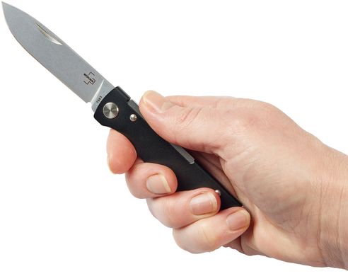 Нож Boker Plus Atlas Stainless steel, сталь - 12C27, рукоять - сталь, длина клинка - 67 мм, длина общая - 164 мм