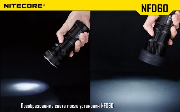 Дифузор фільтр для ліхтарів Nitecore NFG60 (60mm), зелений
