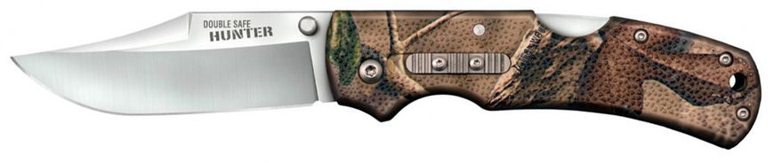 Нож Cold Steel Double Safe Hunter Camo, общая длина - 215 мм, длина клинка - 95 мм, рукоять - GFN, клинок - 8Cr13MoV, клипса