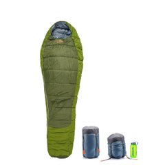 Спальний мішок Pinguin Comfort (-1/-7°C), 185 см - Right Zip, Green (PNG 215.185.Green-R)