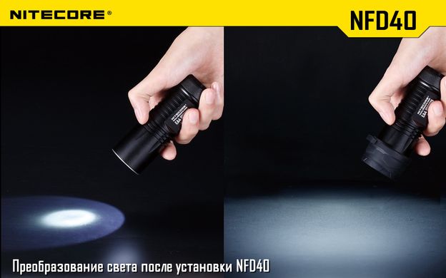 Дифузор фільтр для ліхтарів Nitecore NFR40 (40mm), червоний