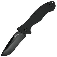 Нож складной Kershaw CQC-9K (длина: 224мм, лезвие: 91мм, черное), черный