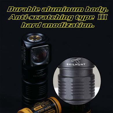 Налобний ліхтар Skilhunt H04 Mini RC CW з акумулятором BL-111 1100mAh