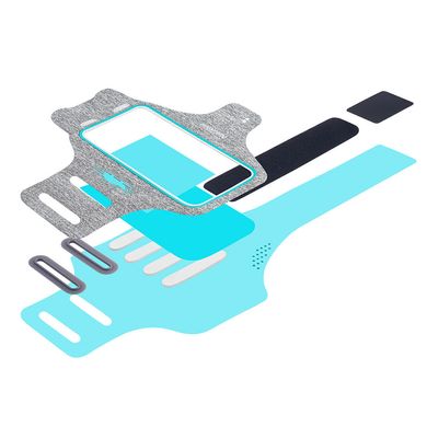 Чохол для телефону на руку Sport arm bag L (6 inch) NH18B020-B sky blue 6927595728642