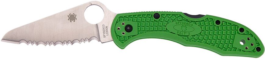 Ніж Spyderco Salt 2 LC200N green серрейтор