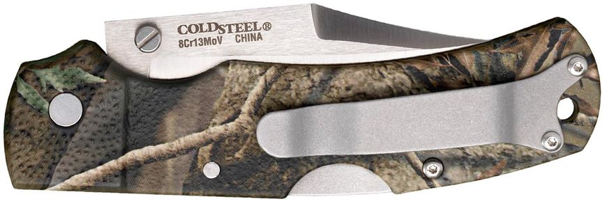 Нож Cold Steel Double Safe Hunter Camo, общая длина - 215 мм, длина клинка - 95 мм, рукоять - GFN, клинок - 8Cr13MoV, клипса