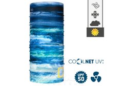 Шарф многофункциональный Buff NATIONAL GEOGRAPHIC COOLNET UV+ zankor blue (BU 125354.707.10.00)