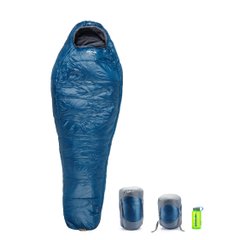 Спальный мешок Pinguin Topas (-1/-7°C), 195 см - Left Zip, Blue (PNG 231359) 2020