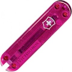 Накладка на ручку ножа Victorinox (58мм), передняя, прозрачная розовая C6205.T3