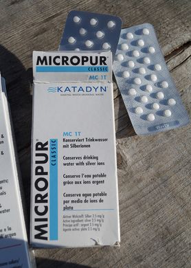 Таблетки для дезінфекції води Micropur Classic MC 1T/100 (4x25 таблеток)
