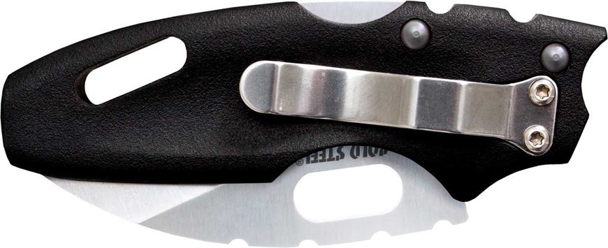 Нож Cold Steel Mini Tuff-Lite, сталь - AUS-8A, рукоятка - Grivory, обычная режущая кромка, клипса, длина клинка - 51 мм, длина общая - 127 мм