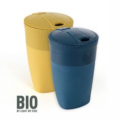 Набор посуды Light My Fire Pack-up-Cup BIO 2-pack, Musty Yellow / Hazy Blue (LMF 2423911413)