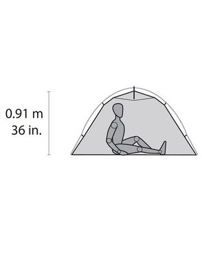 Палатка одноместная MSR Hubba NX V6, Grey (0040818027462)