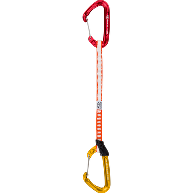 2E692DFQ C0S Fly-Weight EVO SET. Red and Gold colour carabiners. New DY sling 10 mm width, white /